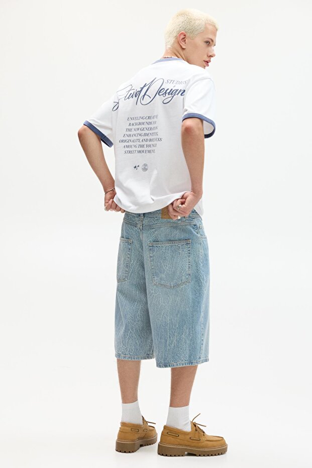 Kontrast fitilli STWD tişört - 4