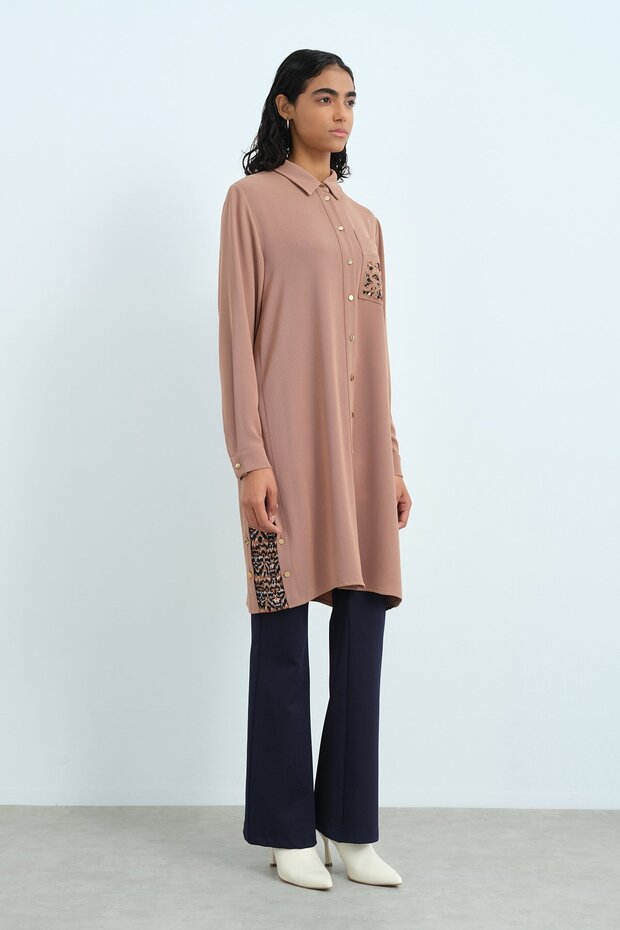 İspanyol Paça Pantolon Lacivert - 4