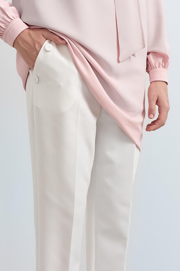 Blazer Pantolon Ekru - 3
