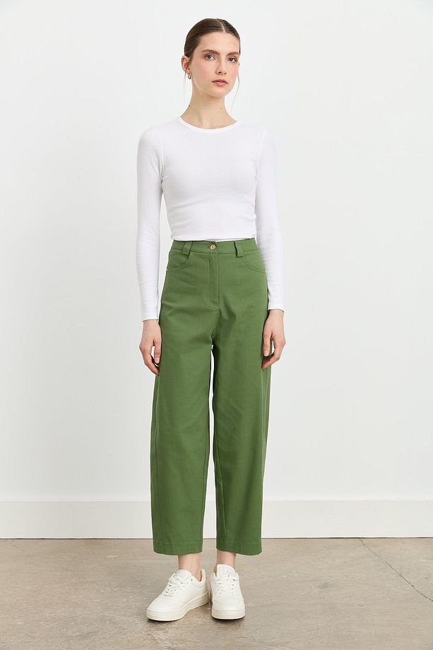 Havuç Kanvas Denim Pantolon Amazon - 2