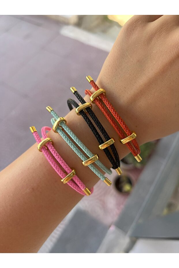 Adjustable Wicker String Bracelet - 3