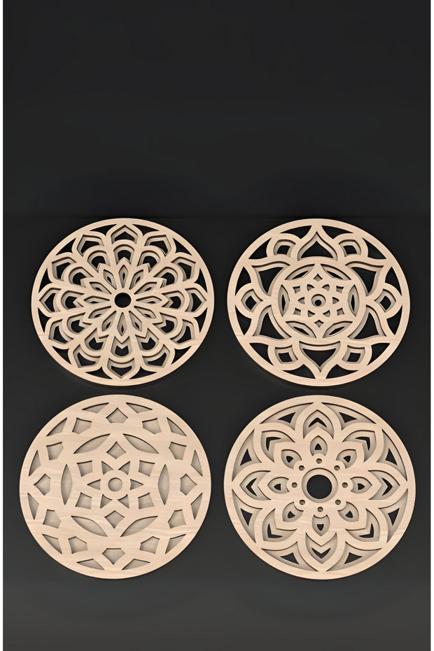 ماندالا منقوشة كوستر - 4