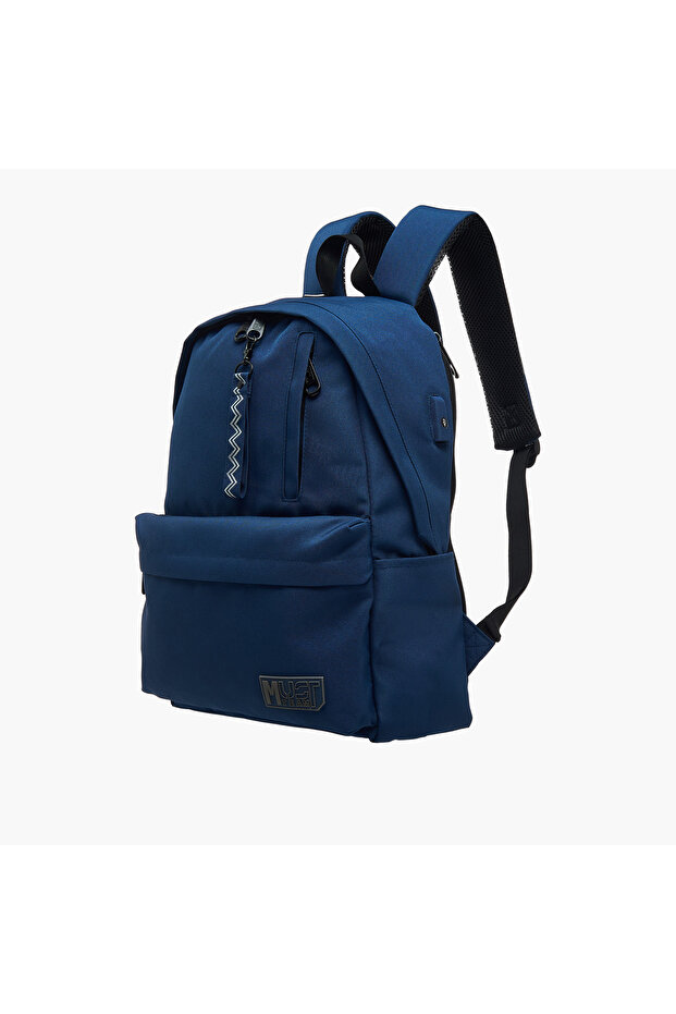 حقيبة ظهر MUST Solid بأحزمة قابلة للتعديل وسحاب للإغلاق - 32 × 17 × 42 سم - 2