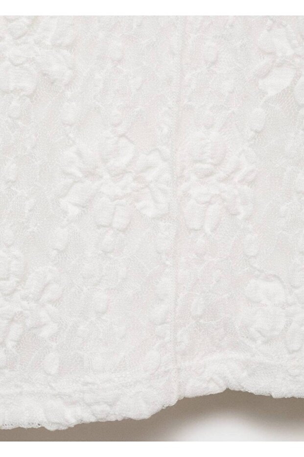 Askılı dantel tişört - 8