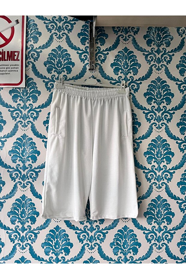 Unisex Ayrobin Düz Kapri/Şort - 4