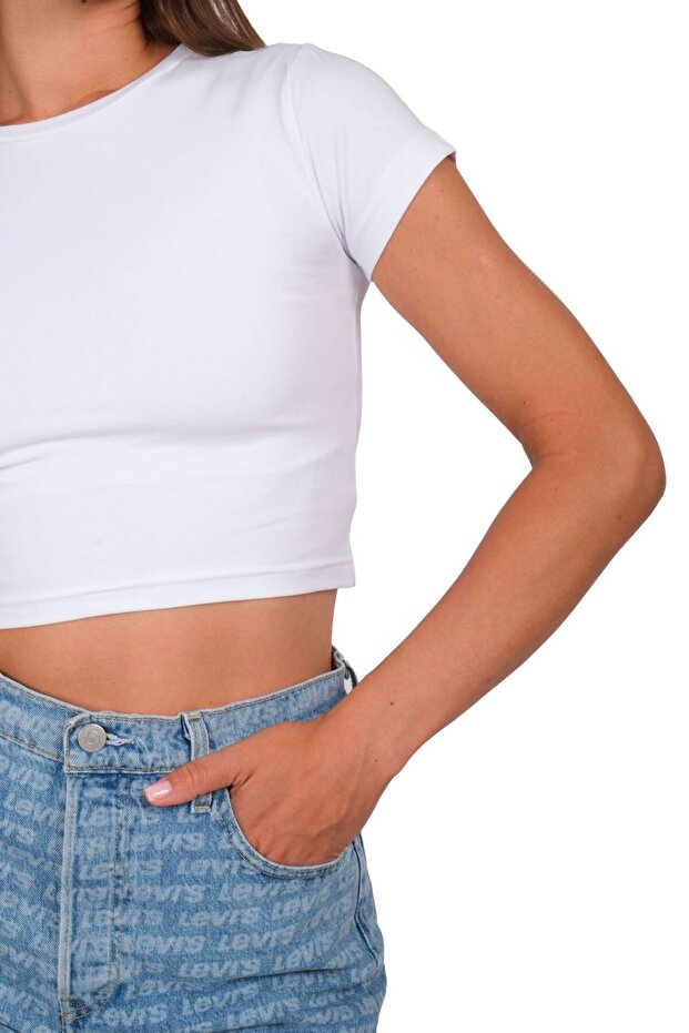 Kadın Basic Baby Tee - C523 - 5