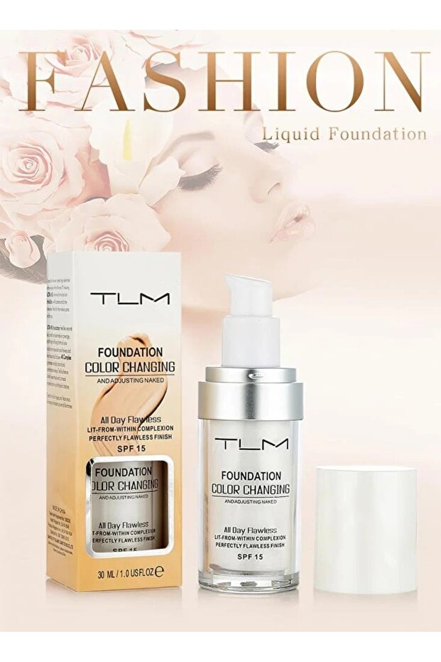 TLM Color Changing Liquid Foundation - White 30ml - 3