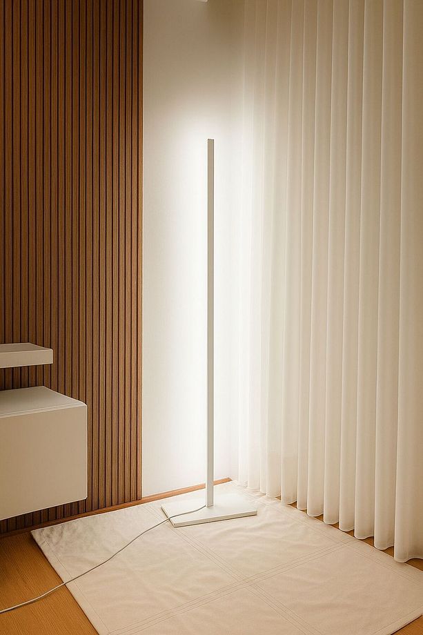Behli Store LED Lambader Köşe Aydınlatma Modern Minimal Tasarım Gün Işığı Renk - 5