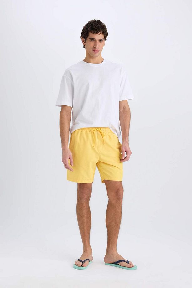Regular Fit Kısa Boy Yumuşak Tuşeli Deniz Şortu E0993AX25HS - 2