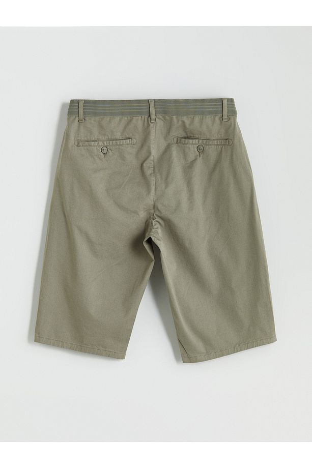 Standart Kalıp Gabardin Erkek Şort - 2