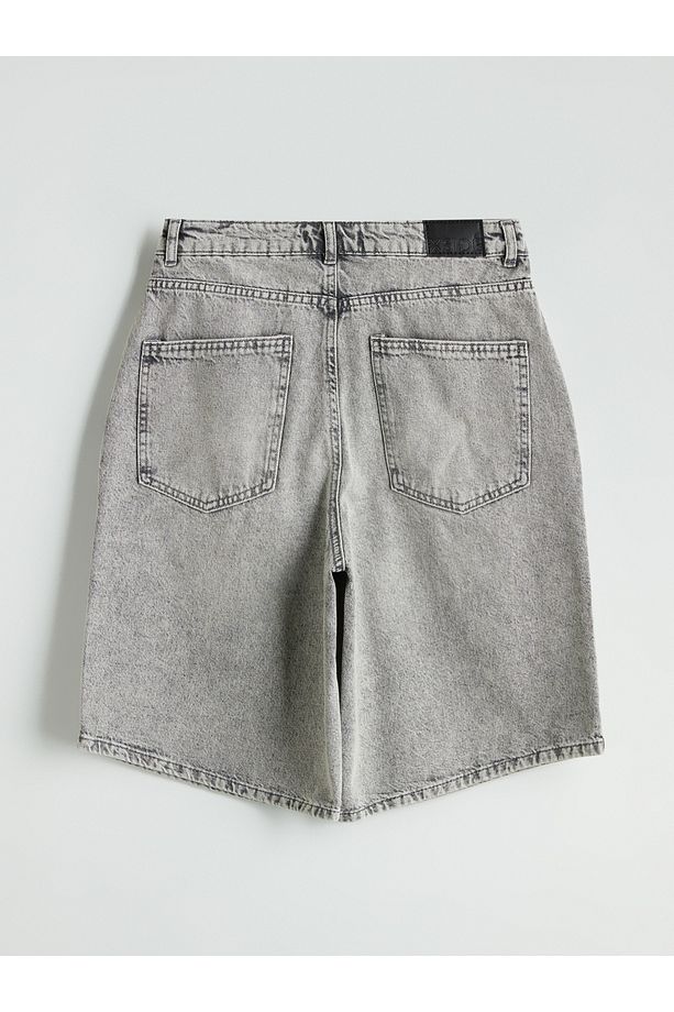 Bermuda Fit Kadın Jean Şort - 6