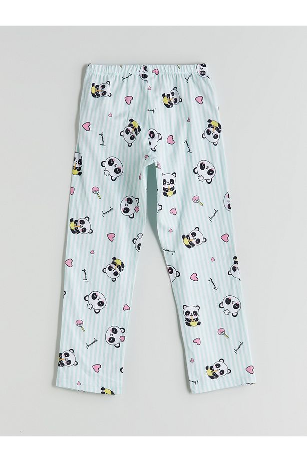 Bisiklet Yaka Kız Çocuk Pijama Takımı - 7