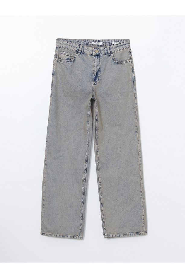 Baggy Fit Kadın Jean Pantolon - 5