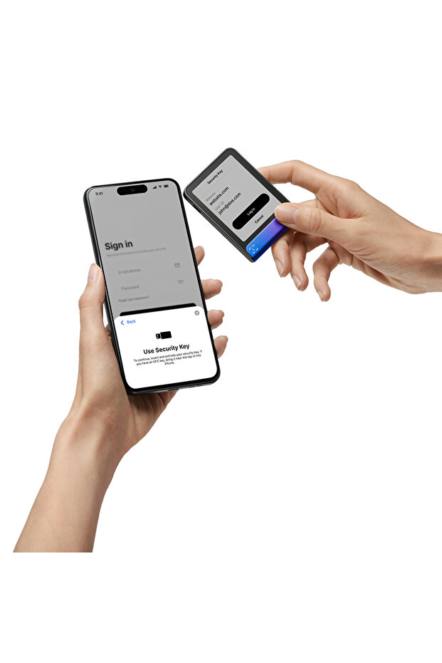 Flex Neptün Mavisi Kripto Donanım Cüzdanı ve Recovery Key - 4