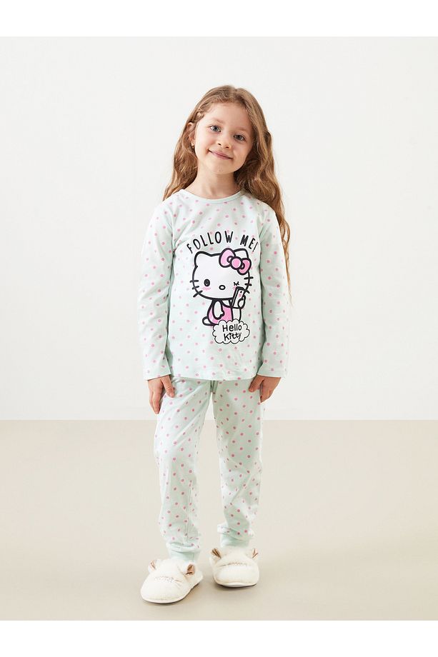 Hello Kitty Baskılı Kız Çocuk Pijama Takım - 2