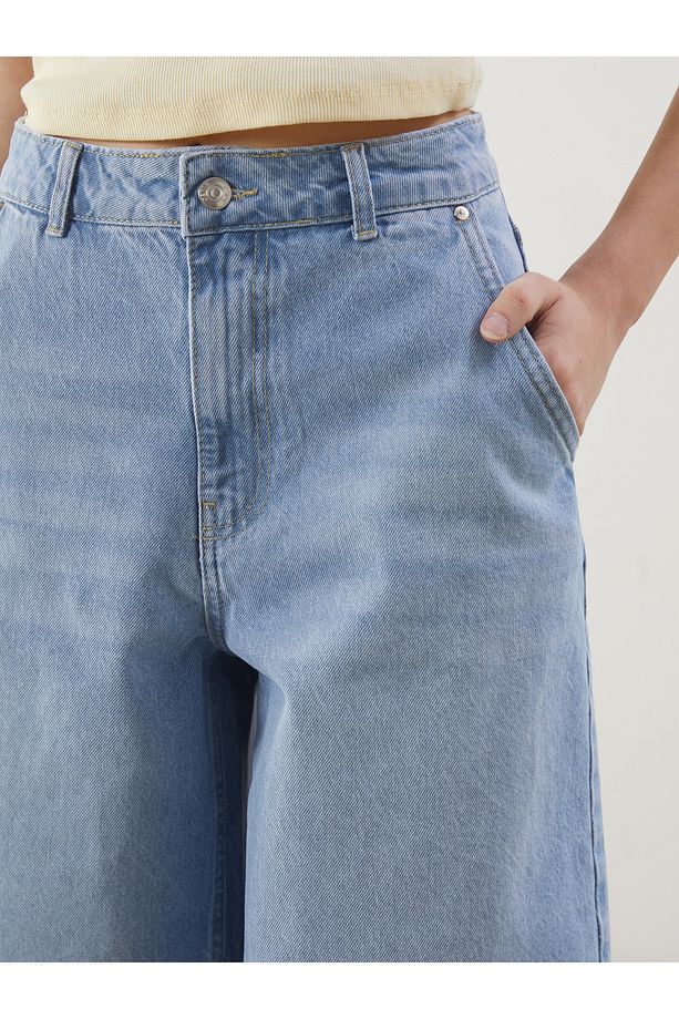 Bermuda Fit Kadın Jean Şort - 3