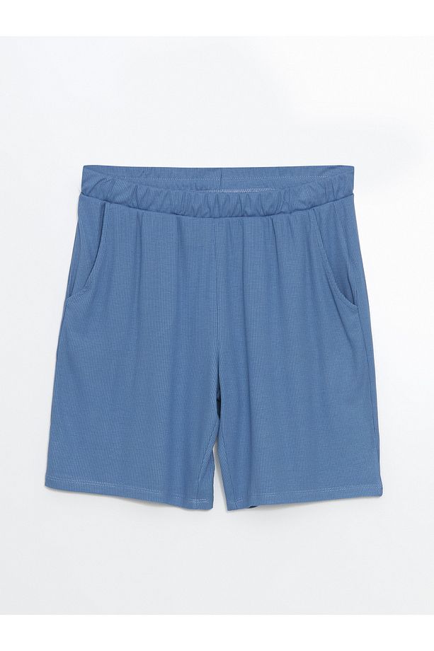 V Yaka Dokulu Kadın Şortlu Pijama Takımı - 8