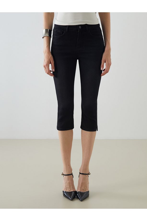Bermuda Fit Kadın Jean Şort - 2
