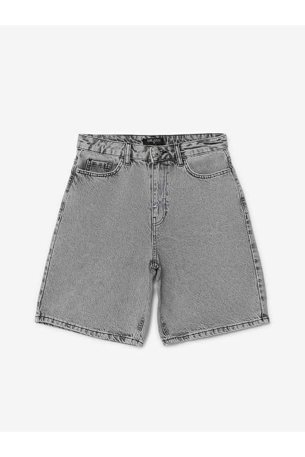 Bermuda Fit Kadın Jean Şort - 5