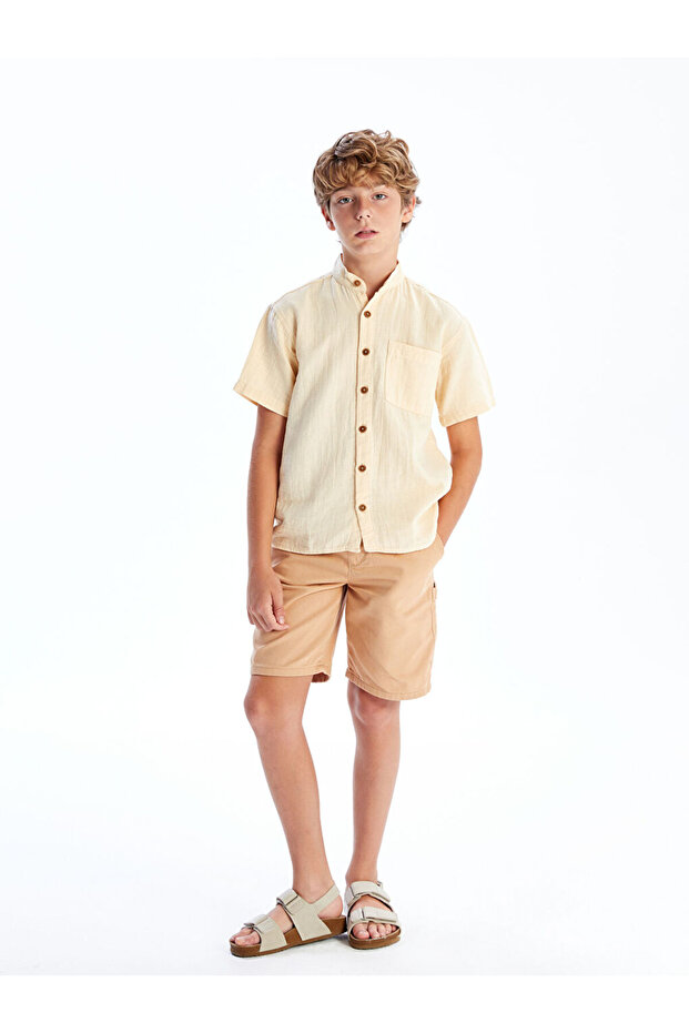 Create Your Style from Uzg Store |   Boys' Jean Shorts with Elastic Waist - 1