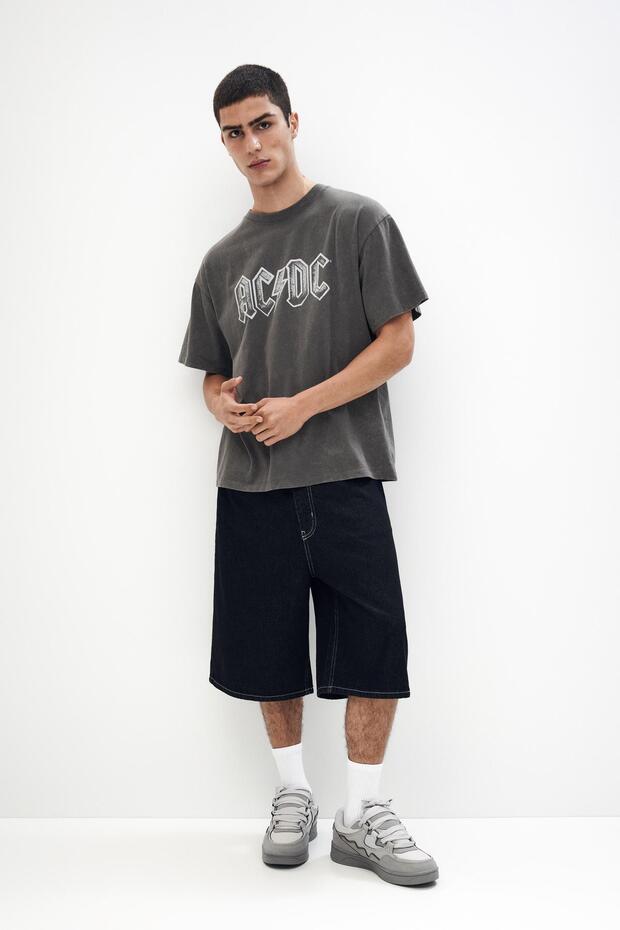 Gri AC/DC tişört - 3