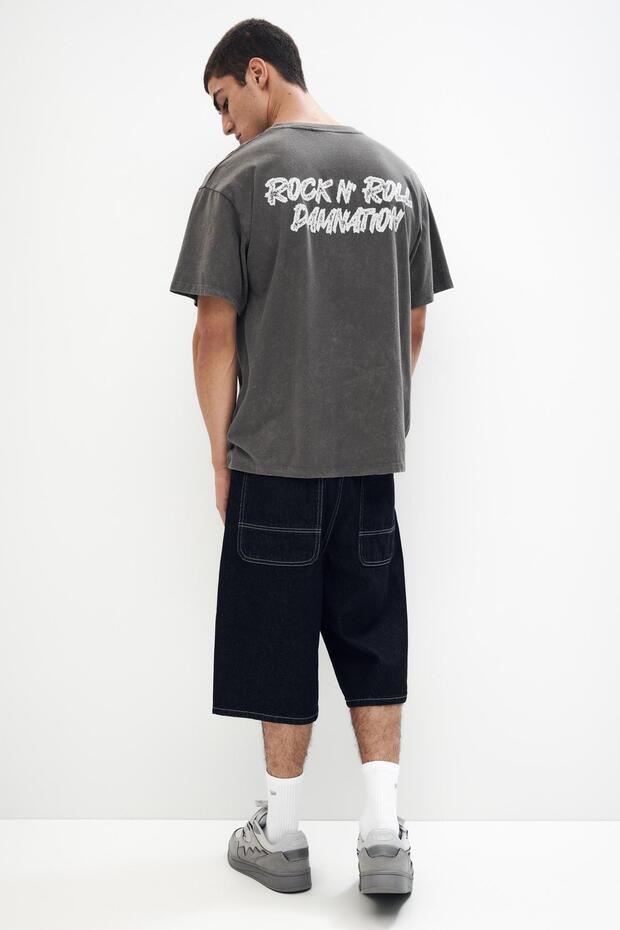 Gri AC/DC tişört - 5