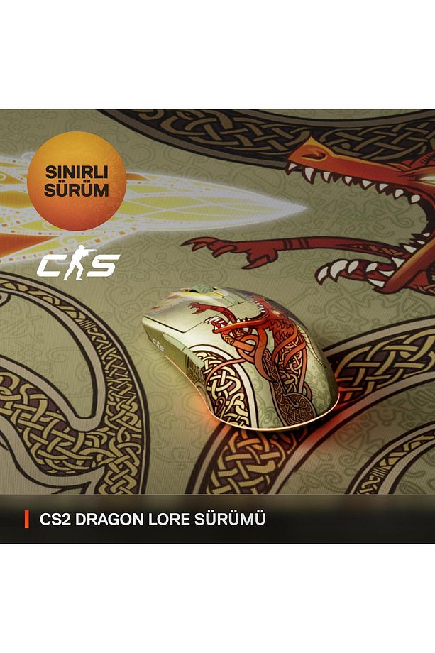 CS2 Dragon Lore Edition Wireless Kablosuz Oyuncu Mouse - 2