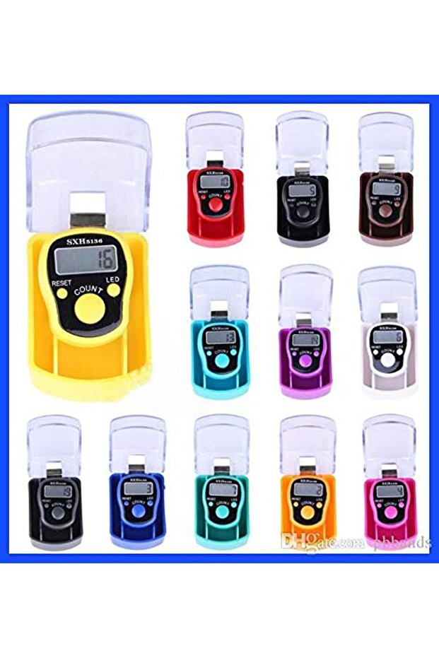 YU WELL SXH Finger Counter - 12/Pcs Digital LED Electronic Handheld Tally Counter Tasbeeh