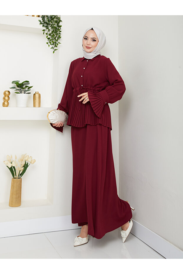 Skirted Patterned Detailled Tesstur Set - 6