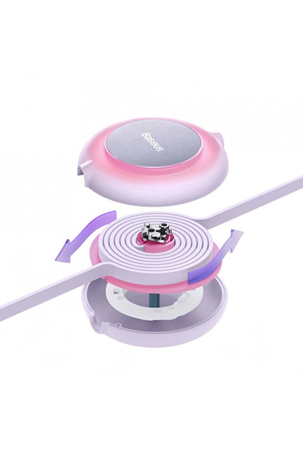 Retractable Data Cable - Baseus Bright Mirror 2 (CAMJ010005) - Purple - 3