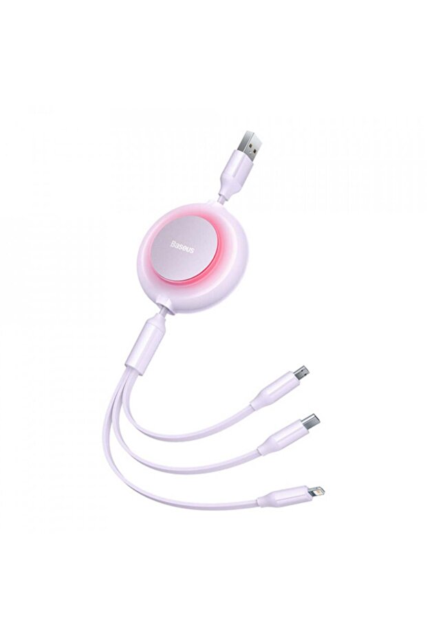 Retractable Data Cable - Baseus Bright Mirror 2 (CAMJ010005) - Purple - 1