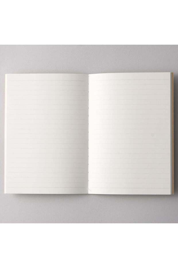 6 mm Horizontal Ruled Line Notebook, 30 Sheets, A6, Beige - 2
