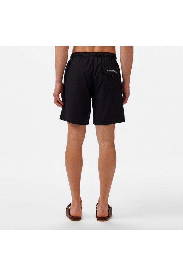 Erkek Siyah Regular Fit Deniz Şortu - 2