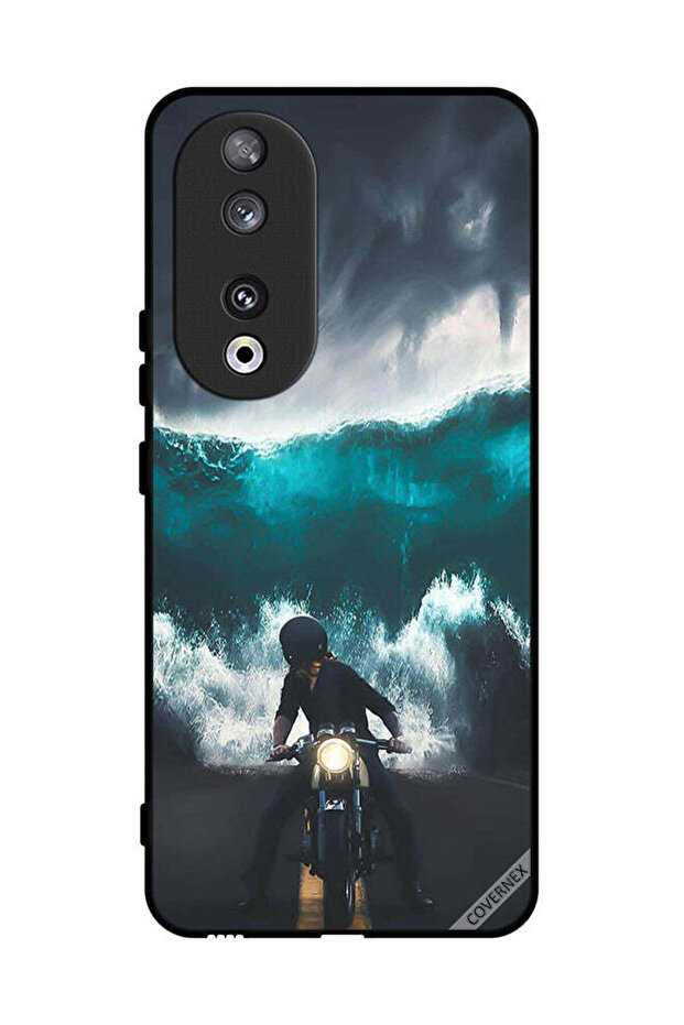 غطاء حماية لهاتف Honor 90 بتصميم موجة مائية