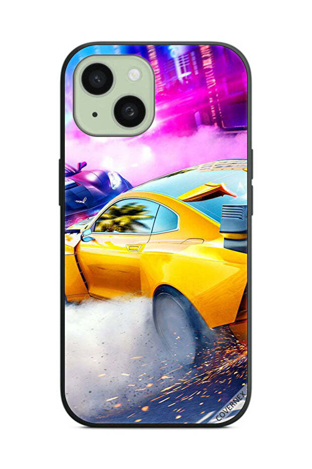 غطاء حماية لهاتف Apple iPhone 15 Plus سيارة سباق