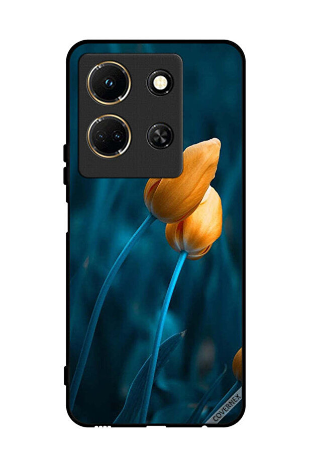 غطاء حماية لهاتف Infinix Note 30 مع زهرتين لطيفتين
