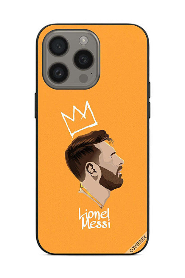 غطاء حماية لهاتف Apple iPhone 15 Pro Max ليو ميسي الملك