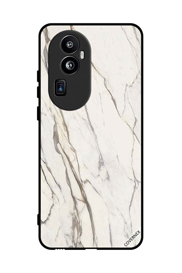 غطاء حماية لهاتف Oppo Reno 10 Pro Plus بنمط تصميم رخامي