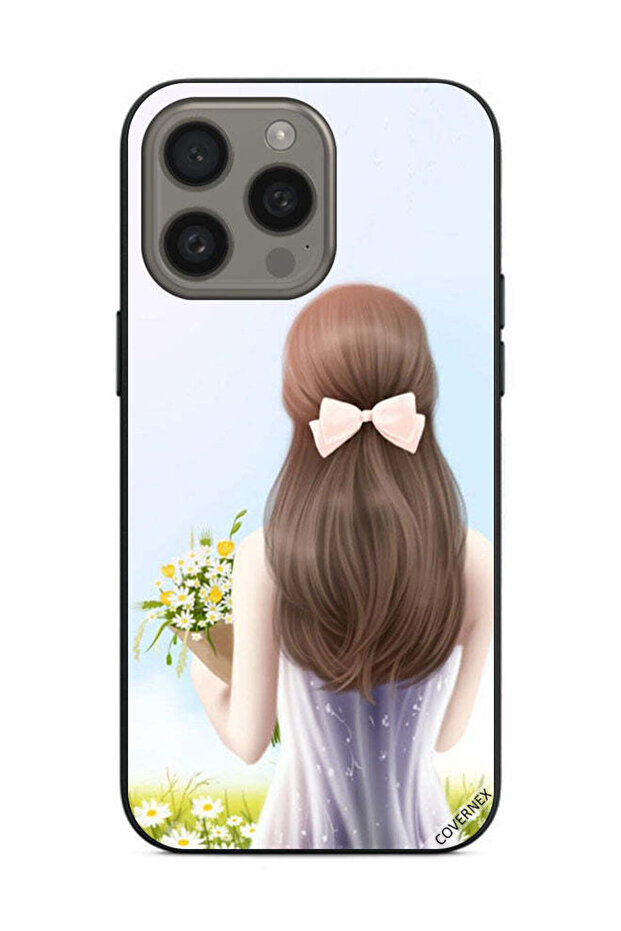 غطاء حماية لهاتف Apple iPhone 15 Pro - فتاة جميلة