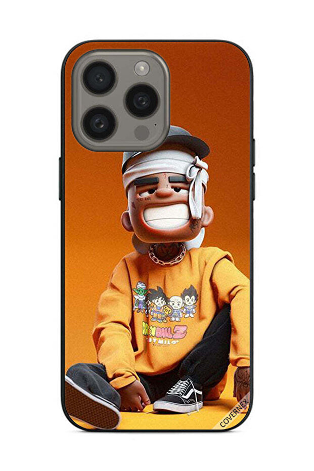 غطاء حماية لهاتف Apple iPhone 15 Pro Max - رسمة فتى متعب مصاب