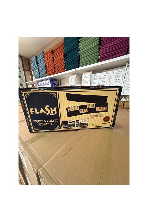 Flash Oval Ağaç Okey Takımı - 2