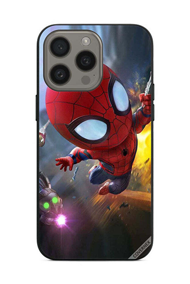 غطاء حماية لهاتف Apple iPhone 15 Pro Max Spiderman In Action