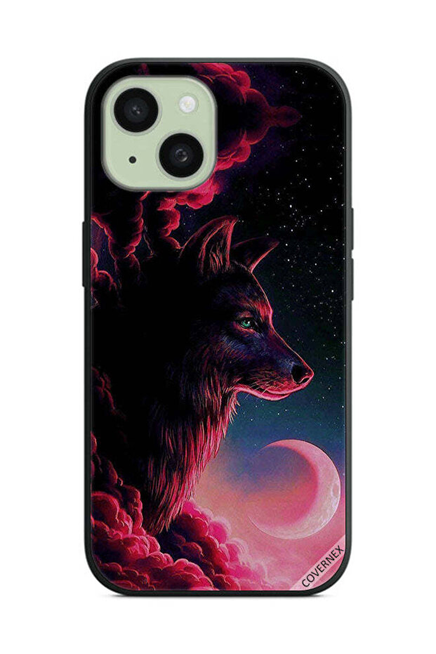 غطاء حماية لهاتف Apple iPhone 15 Plus - فن الذئب