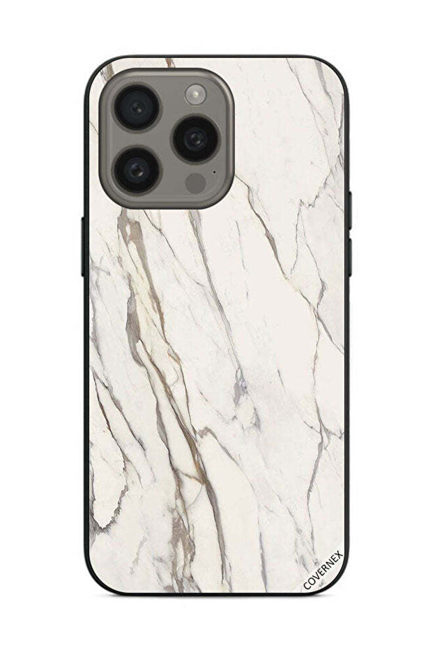 غطاء حماية لهاتف Apple iPhone 15 Pro Max بتصميم رخامي