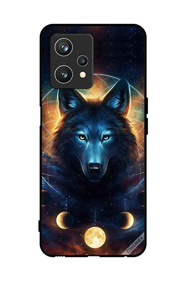 Protective Case Cover For Realme 9 Pro Wolf In Space