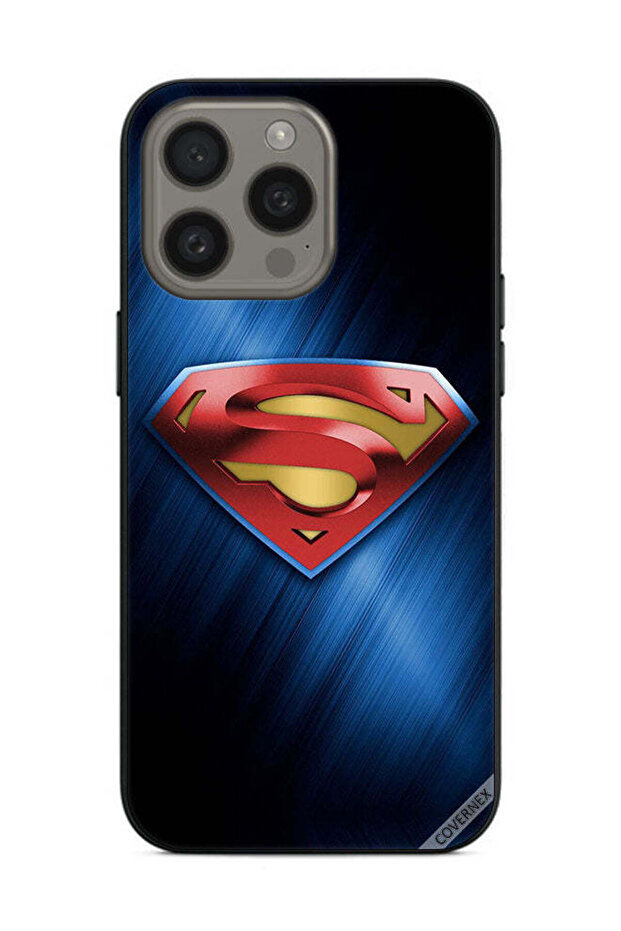 غطاء حماية لهاتف Apple iPhone 15 Pro Max شعار سوبرمان