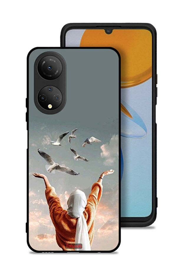 غطاء حماية لهاتف Honor X7 بتصميم طيور تحلق