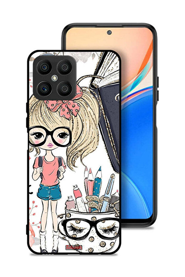 Honor X8 4G Protective Case Cover Unicorn Girl Art