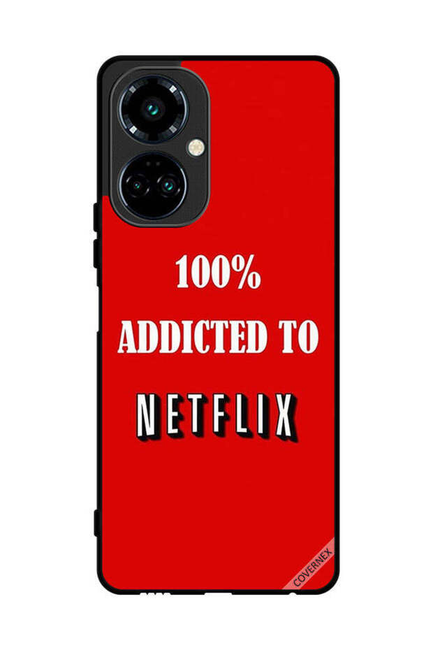 غطاء حماية لهاتف Tecno Camon 19 Pro مدمن على Netflix بنسبة 100%