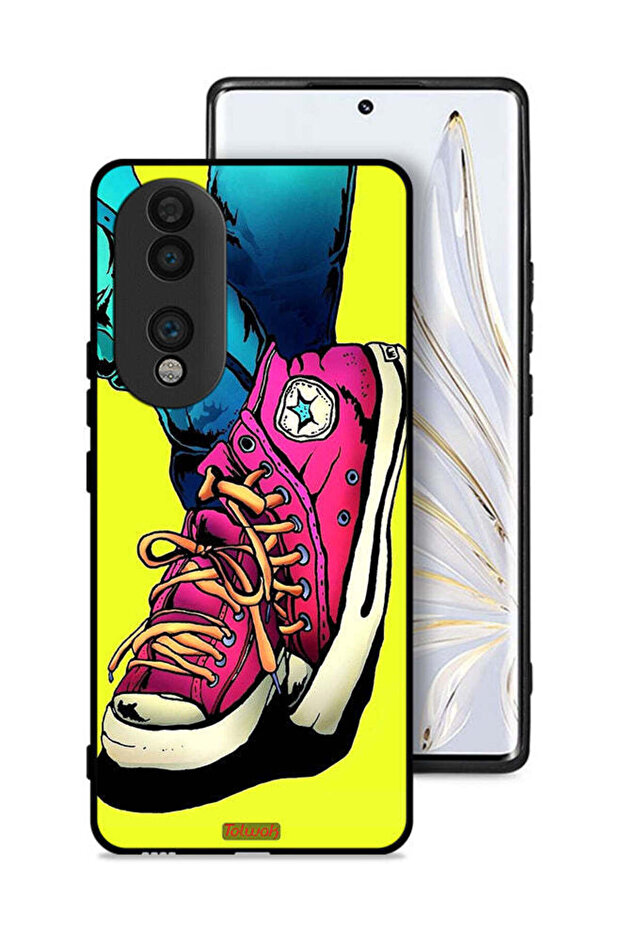 غطاء حماية لهاتف Honor 70 بتصميم حذاء قماشي